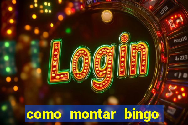 como montar bingo brinquedos toia